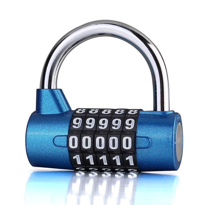 Oversized 5-Digit Combination Padlock for Gym Locker Cabinet or Toolbox