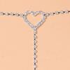 Stonefans Bohemian Crystal Heart Leg Chain Sexy Thigh Jewelry For Women Waist Belly Body Jewelry Rhinestone Leg Garter Chain