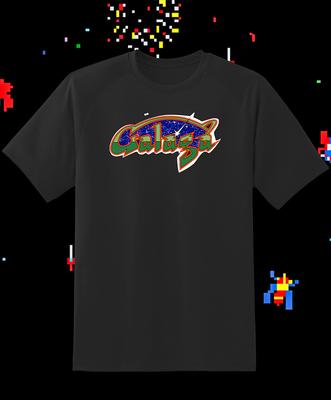 Galaga Text Logo Retro Arcade Game Retro Video Game T Shirt  Fast Ship!