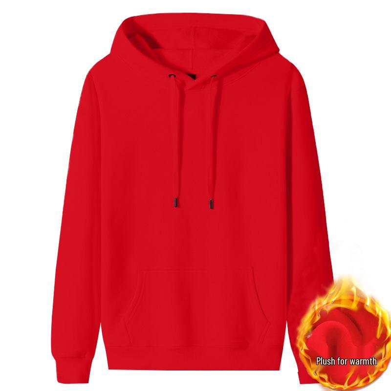 Sweat à capuche doublé polaire 380g Automne/Hiver, Coupe ample unisexe.