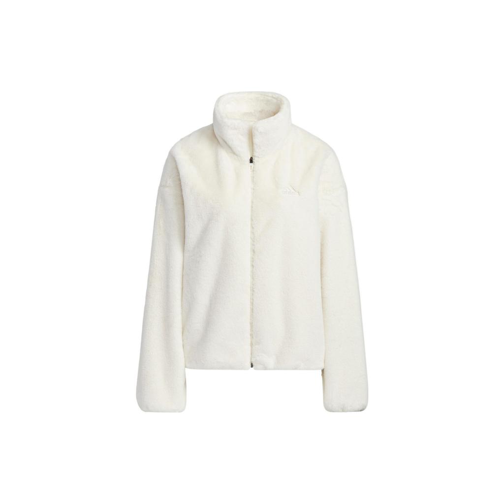 adidas Jackets Women's White Stand Collar Moderate Other HM7102