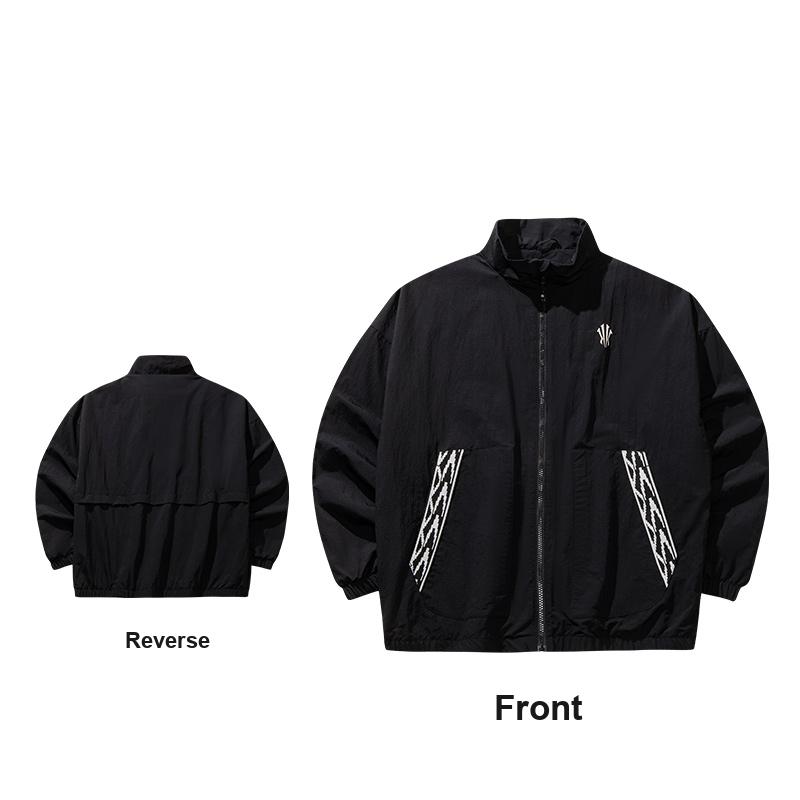 Anta Kyrie Basketball Series Water-Resistant Fashionable Versatile Velvet Jacket Unisex Jackets Black 172611603-1