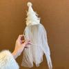 Creative White Veil Hairband Soft Birthday Photograph Prop  Hair Styling Accessory