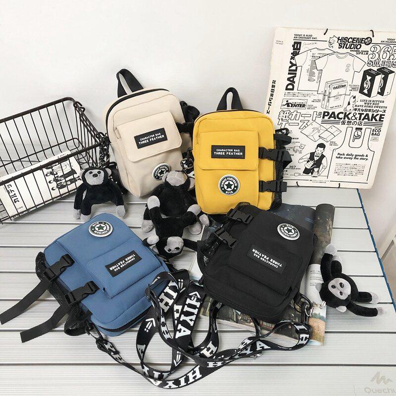 Trendy Unisex Crossbody Shoulder Bag: Hip Hop Style Phone & Casual Bag