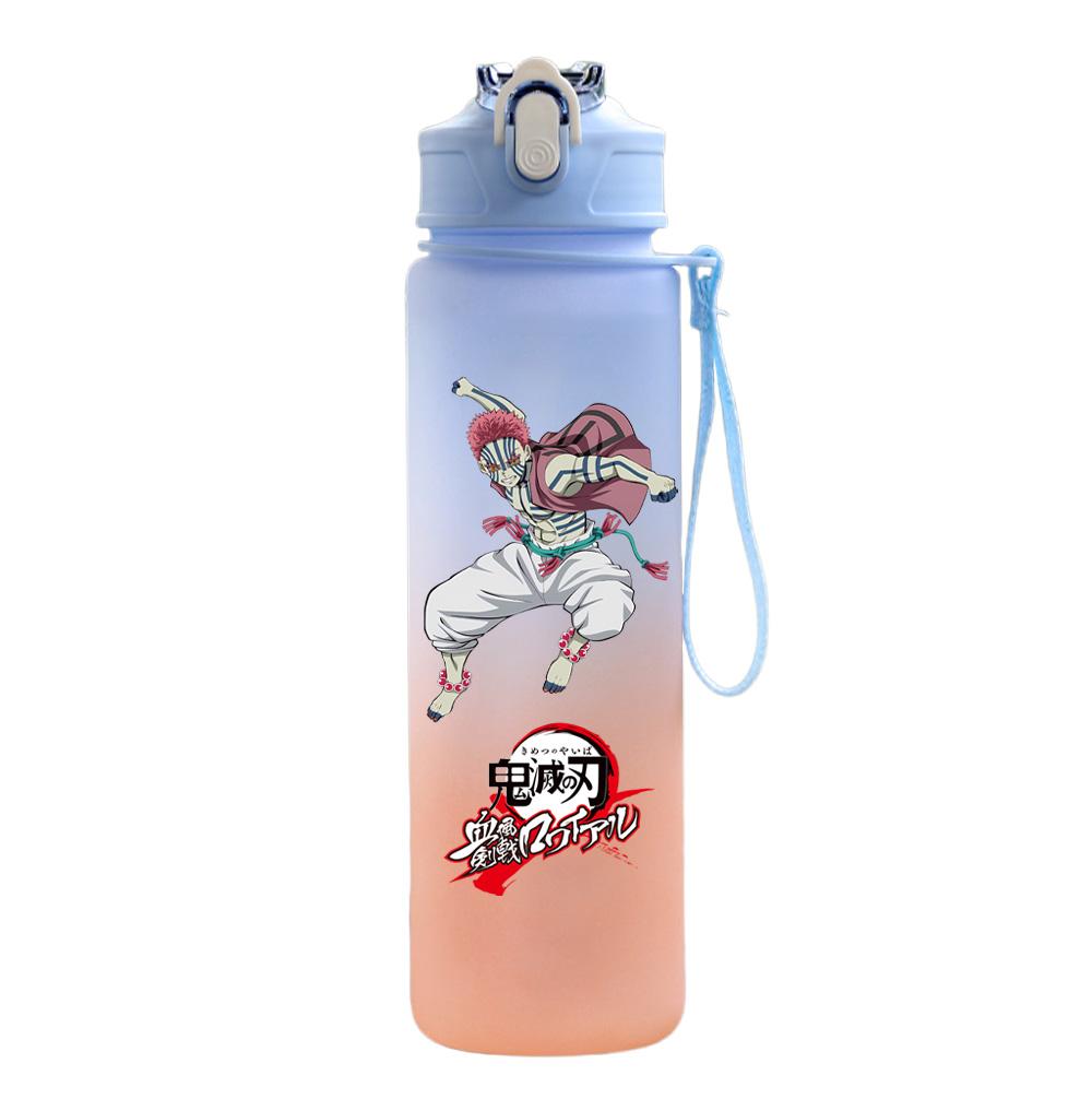 

750Ml Water Bottle Cartoon Anime Demon Slayer Printed Large Capacity Drinking Cup Portable Outdoor Sports Water Cup Children Kid Gift