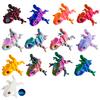 3D Printed Chameleon Articulated Flexible Animal Toy with Movable Joints Stress Relief Fidget Toy for Adults Home Office Desktop Decor