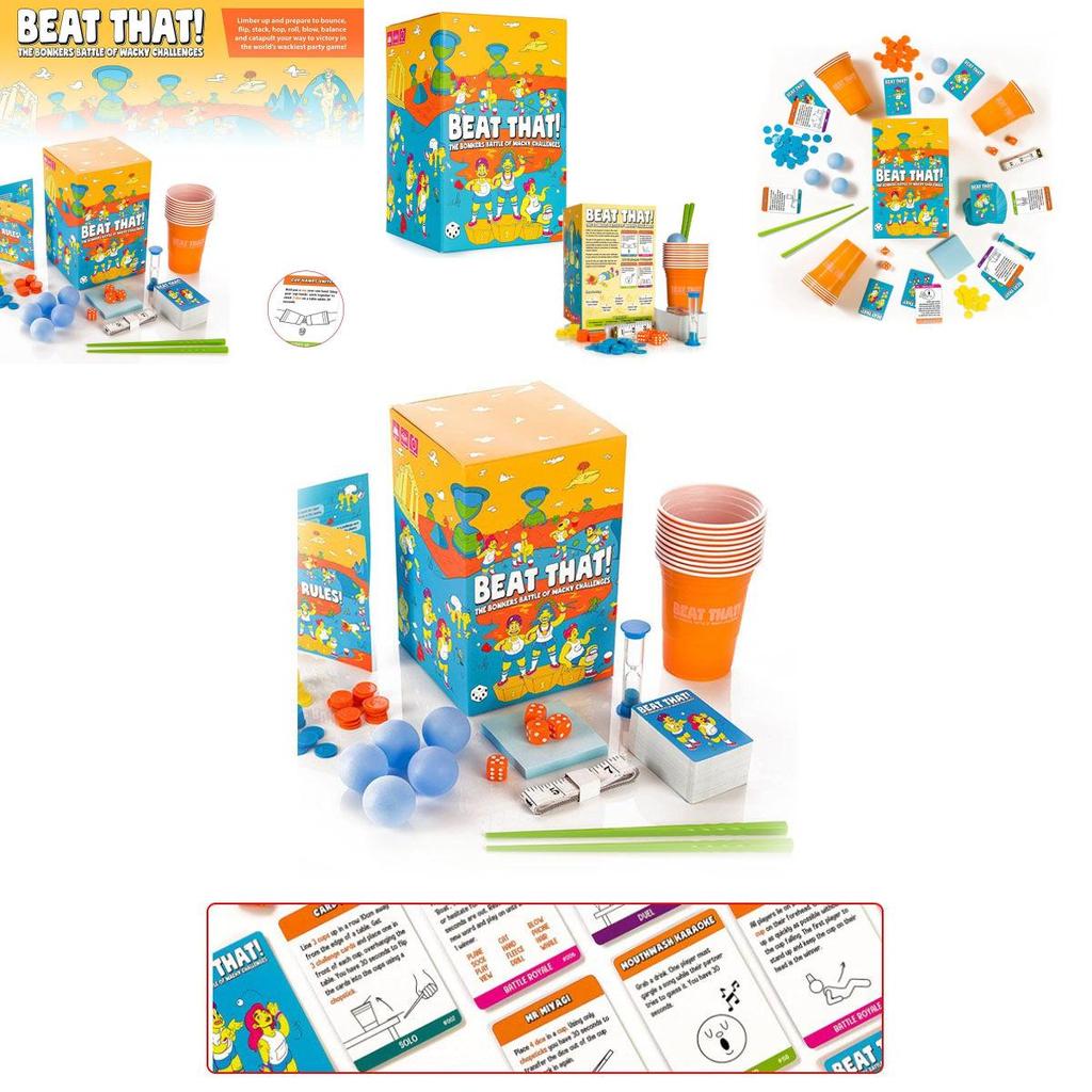 Jeu de société hilarant Beat That Pour Familles Enfants Adultes Avec 160 Défis Dingues