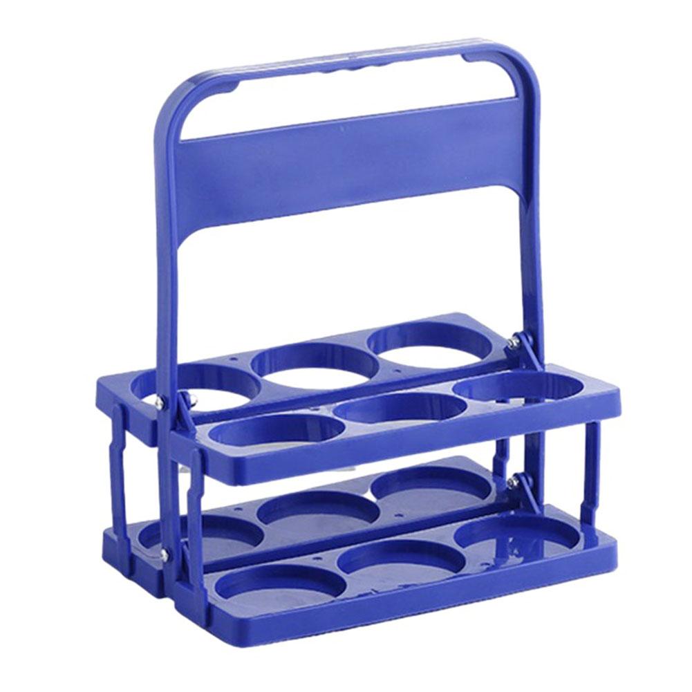High Quality Plastic Plastic Basket Beer Rack Bottle Holder Foldable Reusable 6 Pack Beer Bottle Food Delivery