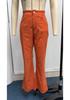 2025 Winter Women's High Waist Flare Corduroy Pants - Solid Color, Elegant and Casual Style
