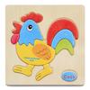Cartoon 3D Puzzle Jigsaw Wooden Toys for Children Cute Animal Traffic Puzzles Intelligence Kids Baby Early Educational Toys