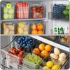 3PCS/6PCS Refrigerator Side Door Storage Box Food Vegetable Fruit Eggs Fresh Organizer Household Kitchen Fridge Containers Boxes