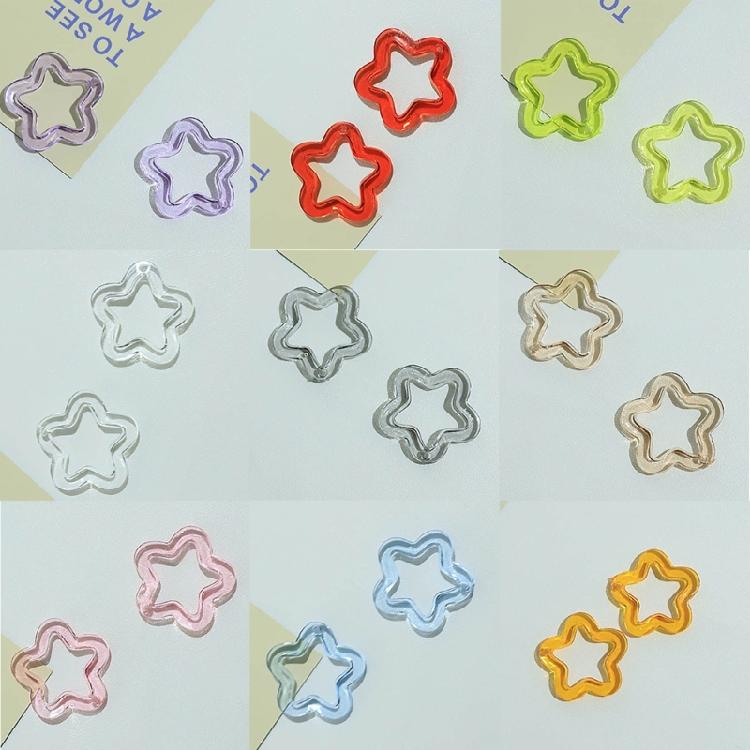 Hollow Star Jewelry Making Accessories Acrylic Material for DIY Jewelry Making