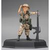 Fine Molds 1/12 World Fighter Collection US Army Female Soldier (Gulf War) Sandy & Colt M16A2 Plastic Model Kit, Unpainted Assembly Kit, FT05