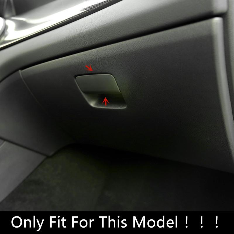 Stainless Steel Car Co-pilot Glove Box Switch Panel Decoration Sticker Trim For Mercedes Benz CLA C117 GLA X156 A Class Decals