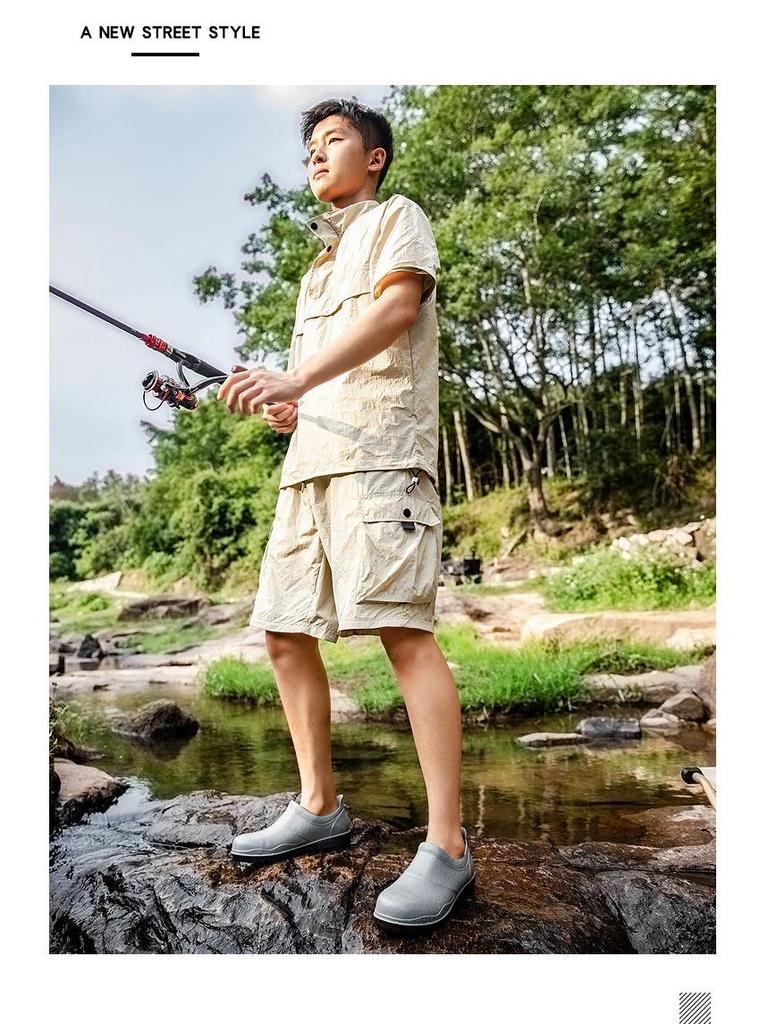 Men's Steel Toe Waterproof Construction Boots - Anti-Smash, Anti-Nail, Non-Slip, Wear-Resistant.