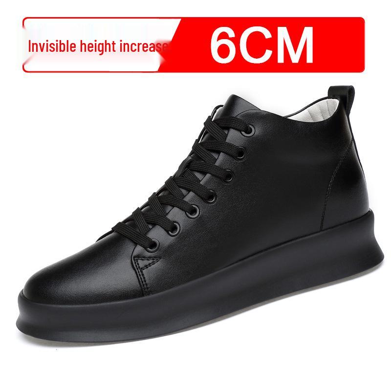 Summer Fashion 8CM Height Boost Men's Hidden Heel Korean Style British Trend Casual Skate Shoes