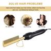 Electric Hot Comb Dual Voltage Copper Heater Hair Curler Copper Comb Straightening And Curling Hair Care