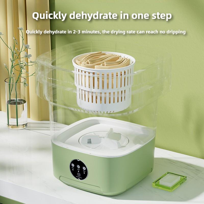 11L Large Capacity Fully Automatic Foldable Electric Washing Machine Small Portable Underwear Elution Integration Machine