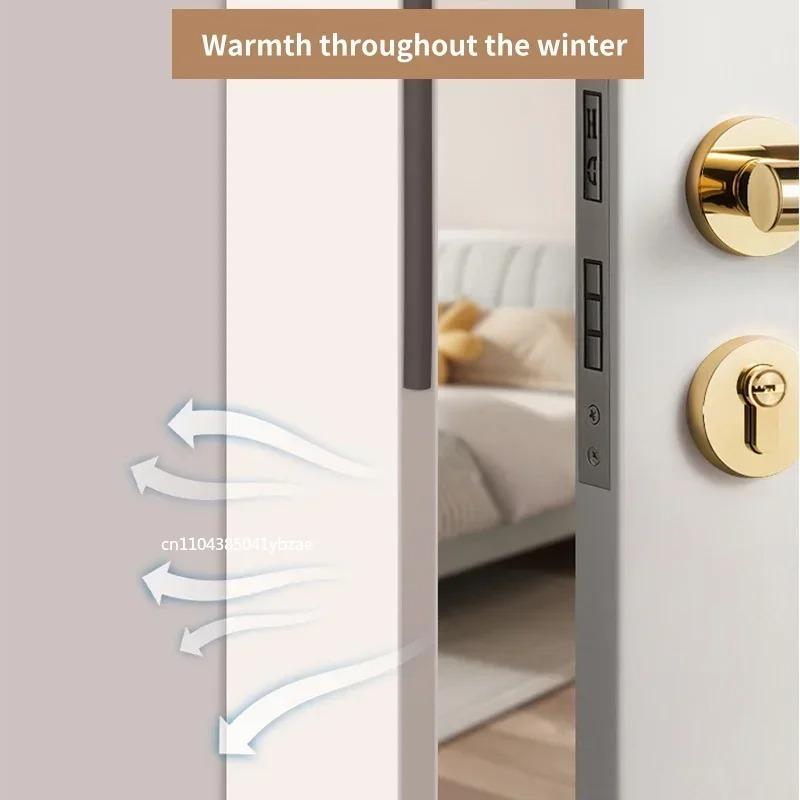 5/10m DType Self Adhesive Window Door Seal Strip Foam Draught Excluder Dustproof Noise Insulation Anti Collision Tape