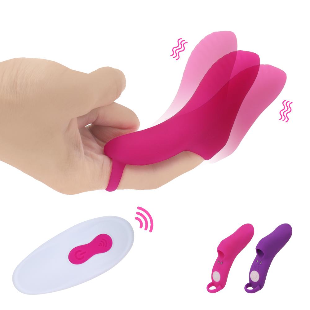 Sex Toys for Women Female Masturbator Finger Vibrator 9 Mode Wireless Clitoris Stimulator Silicone