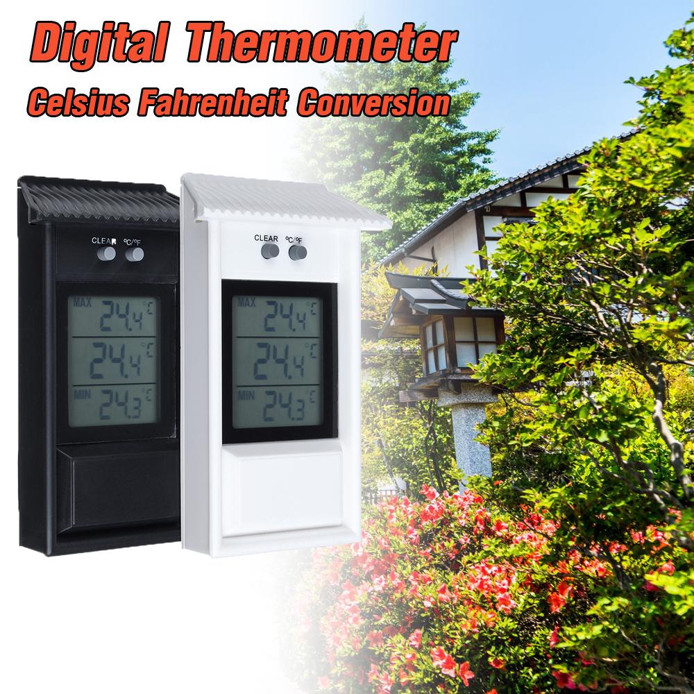 Outdoor~Waterproof Max Min Digital Thermometer Garden Greenhouse Conservatory Outdoor~Waterproof Max Min Digital Thermometer Garden Greenhouse Conservatory