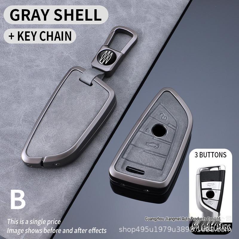 BMW Key Case for New 5, 3, 7 Series and X1-X7 Models - Includes Blade and Buckle, Fits 530, 325i, I3