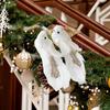 2PCS Foam Simulation Feather Bird Artificial Bird Christmas Tree Decoration Bird for Wedding Home Decor Christmas Tree Pendant