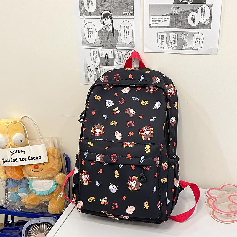 School bag new lightweight small backpack middle school student junior high school student college student schoolbag women's simple backpack