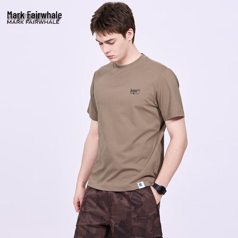 Mark Fairwhale Men's Embroidered Back Print Short Sleeve T-Shirt