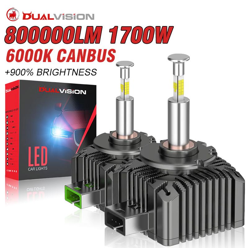 

D3S D1S LED Headlights Canbus 1:1 HID D2S D4S D5S D8S D1R D2R D3R D4R Auto Lamp 8000000LM 1700W Plug&Play Turbo LED Bulb For Car 2PC