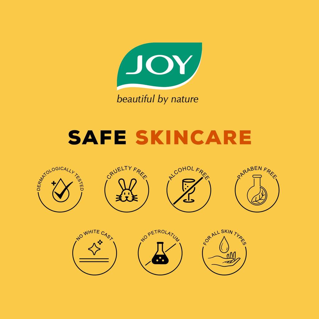 JOY Extreme Protection Anti Tan SPF 40 Face And Body Sunscreen 60ml X 2 Lightweight Water Resistant Zero White Cast For Normal And Oily Skin