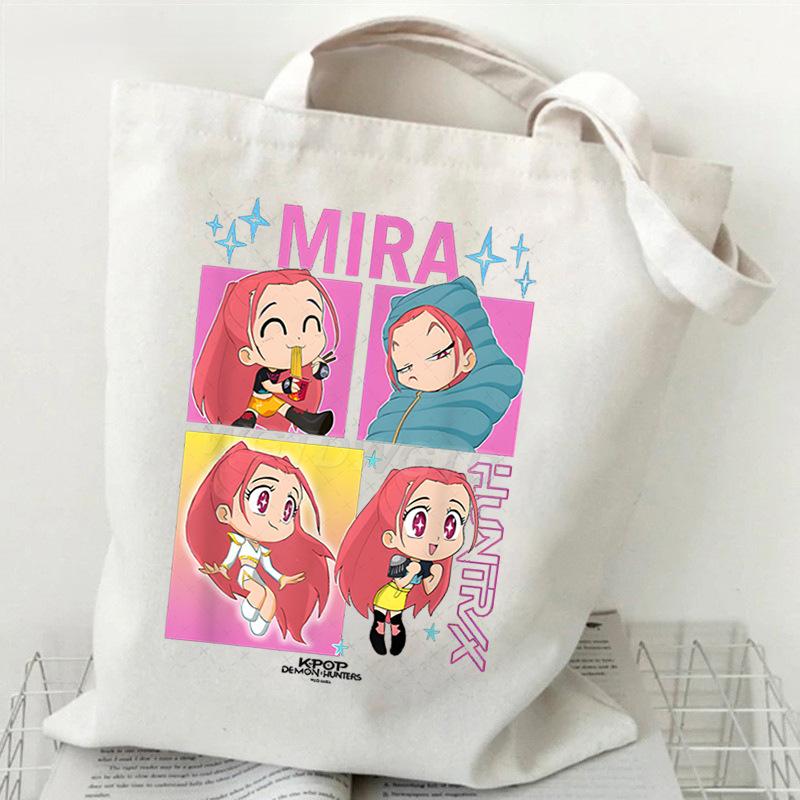 KPop Demon Hunters Student Everyday Versatile Shoulder Bag Fashion Demon Hunters Canvas Bag