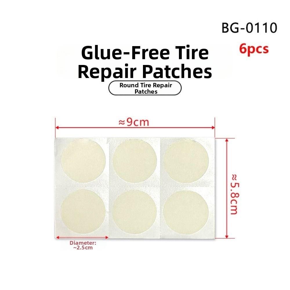 1pc/1sheet PE Tyre Protection No-glue Adhesive Quick Drying Fast Tyre Tube  Cycling Equipment