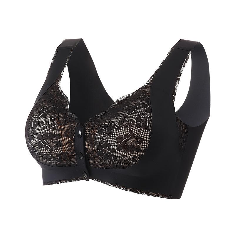 

Женский бесшовный бюстгальтер пуш-ап без косточек - Тонкий, с застежкой спереди, жилетного типа для ношения летом женщинами среднего и пожилого возраста XL (130-145 jin)