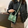 Chic Vintage Leopard Print Commuter Small Square Bag Fashionable And Versatile For Daily Use