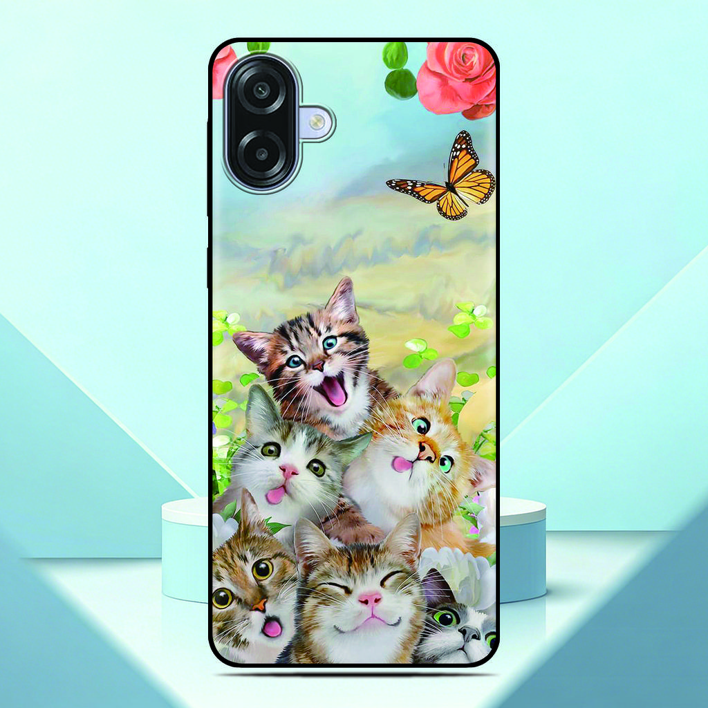 Lovely Kitten Anime Phone Case For OPPO A6T A6x A6 A5 Pro A5x A3 A3X A17 A17K 4G A78 A58 A54 A76 A57 A57s A2x Custom Photo Cover