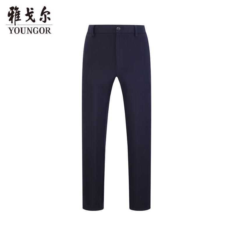 

YOUNGOR Men s Autumn Winter Slim Fit Business Casual Trousers XL (180/92A)