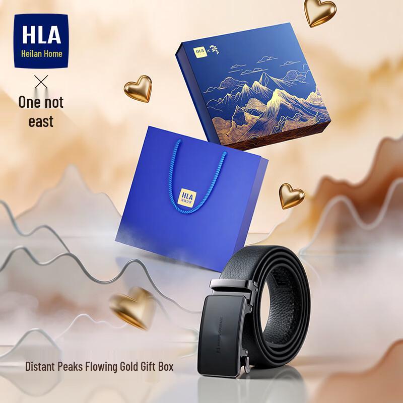 HLA Men s Genuine Leather Automatic Buckle Belt