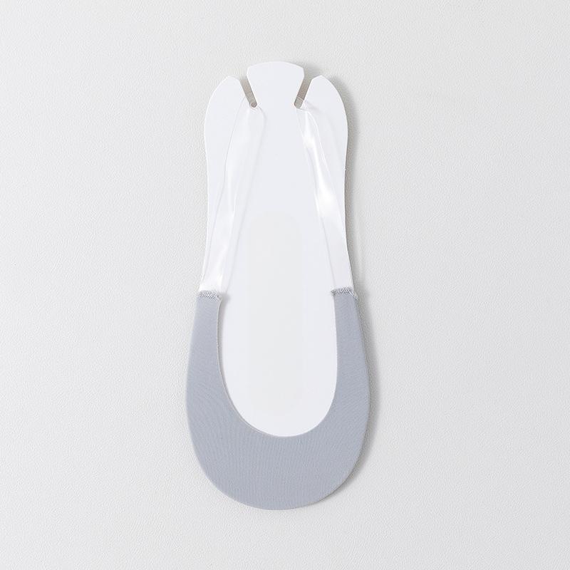 Female Summer Thin Shallow Mouth Non Slip with Half Palm Invisible Suspender Boat Socks