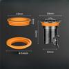 Stainless Steel Floor Drain Core Sewer Extension Tube Floor Drain Anti-Odor Extension Pipe Floor Drain Toilet Sewer Replacement