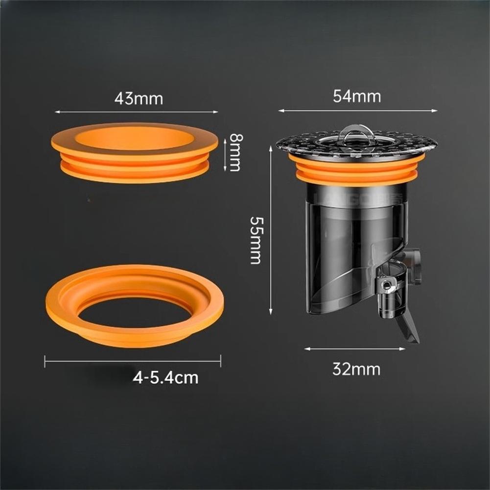Stainless Steel Floor Drain Core Sewer Extension Tube Floor Drain Anti-Odor Extension Pipe Floor Drain Toilet Sewer Replacement