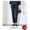 Women's Black Suit Set for Professional Reception & Hotel Work, Spring to Winter Attire.