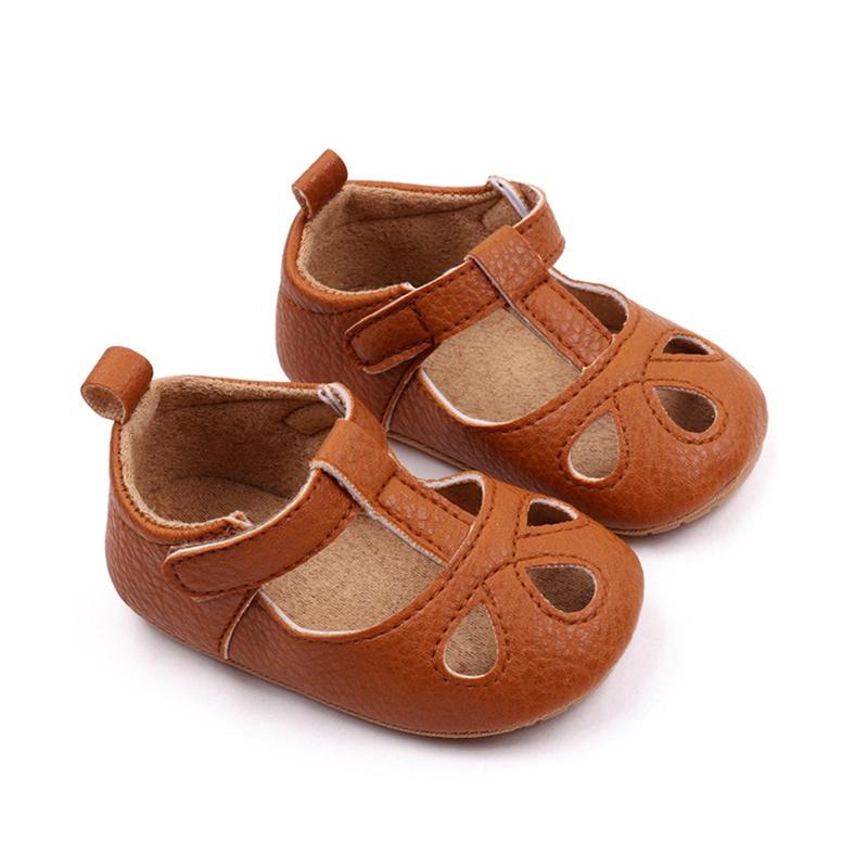 Baby Sandalen Einfache Einfarbig Hohl Anti Slip Weiche Sohle Verschleiß-beständig Kinder Schuhe