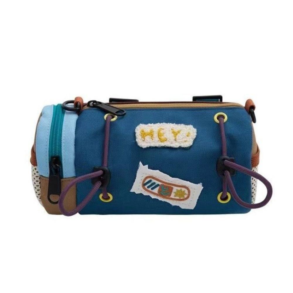 

Storage Bicycle Handlebar Bag Polyester Bicycle Frame Pouch Bike Frame Tube Bag MTB Road Bike синий