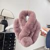 New Designer Gift Luxury Furry Faux Fur Winter Scarf for Women