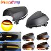 Dynamic Turn Signal LED Side Rearview Mirror Indicator Black Blinker Repeater Light For Volkswagen VW Polo MK5 6R 6C 2009 -2017