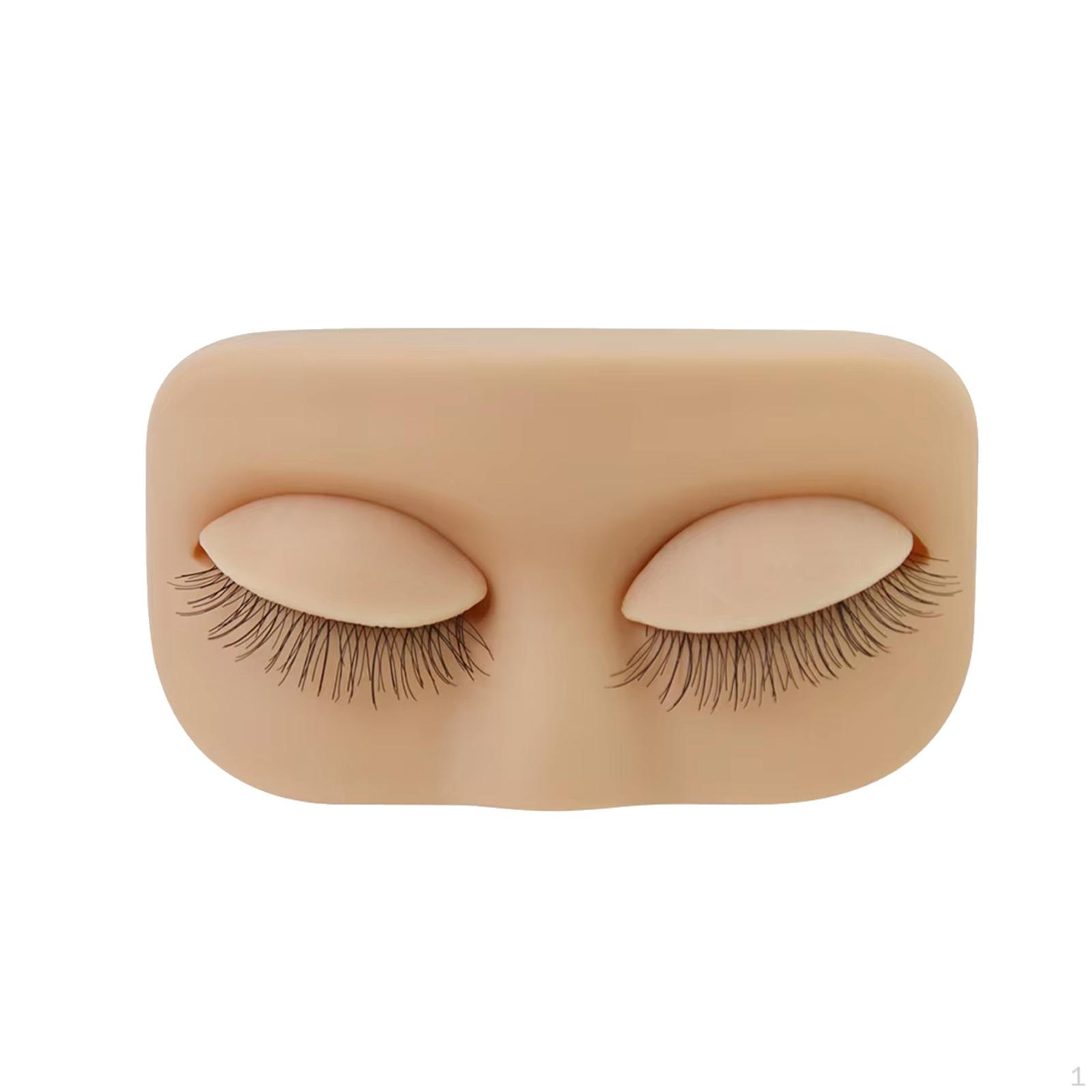 

Манекен для наращивания ресниц, Легкий тренировочный макияж, Многоцелевой для светло-коричневого