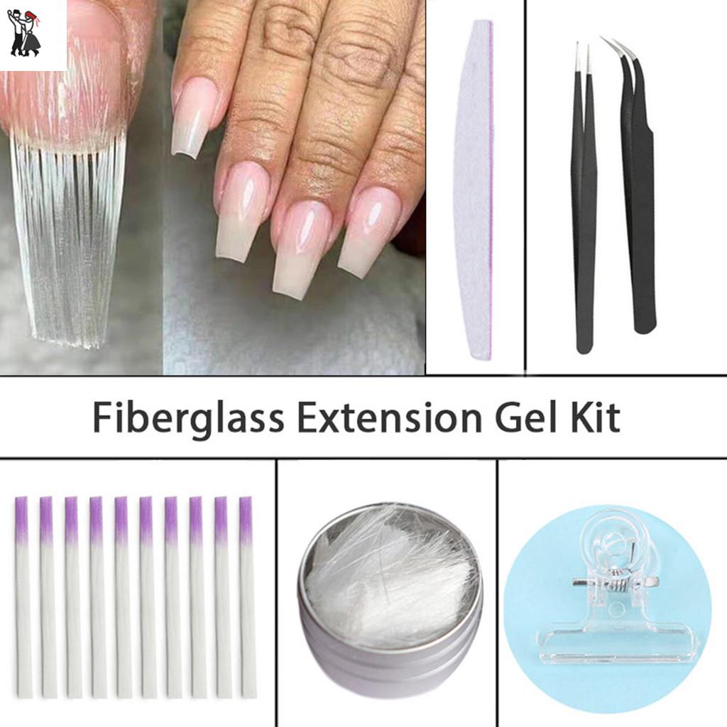 Buy JINJI Fibernails Fiber Glass To Acrylic Nails Salon Fiberglass Nail