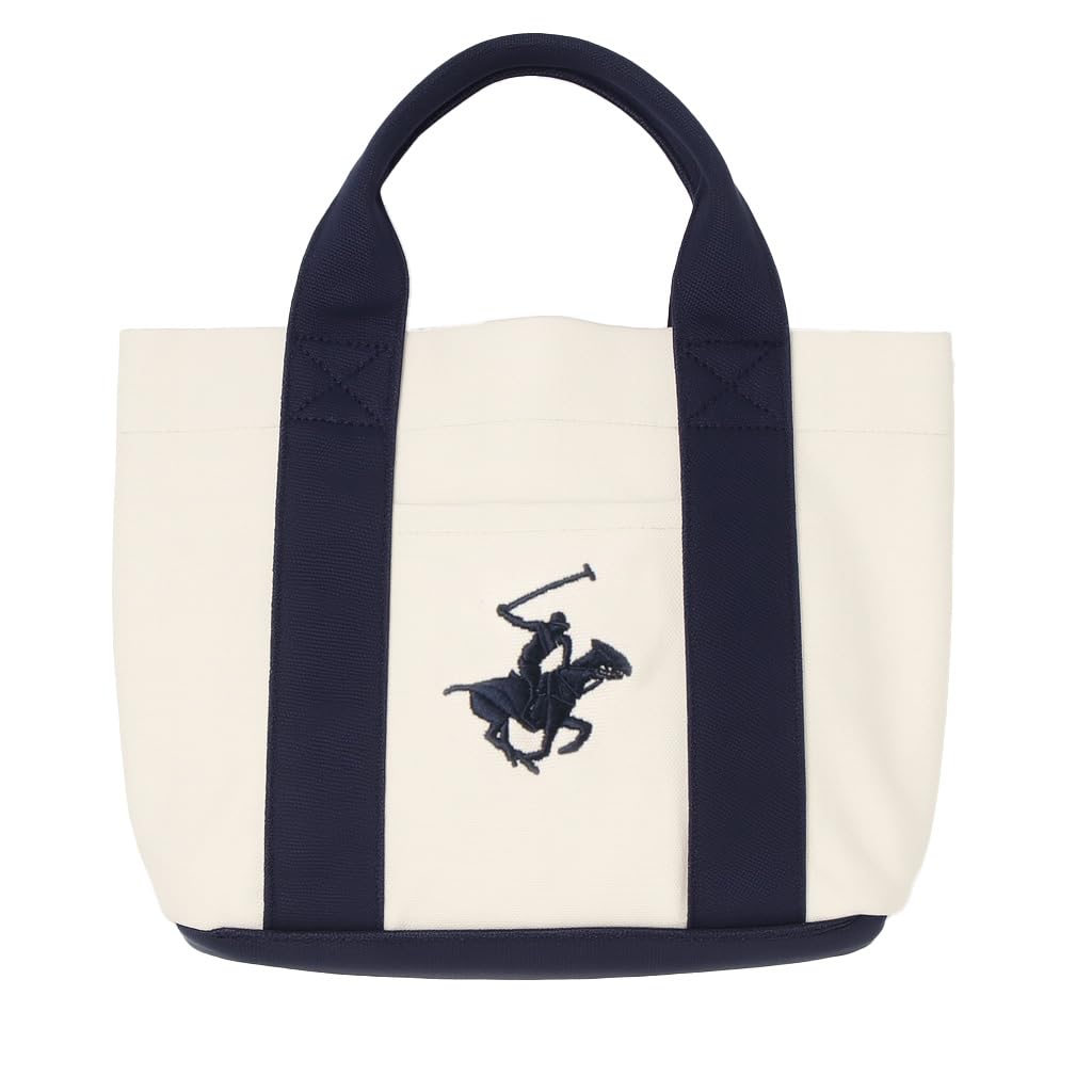 Beverly Hills Polo Club Tote BEVERLY HILLS POLO BHPC Canvas Mini Tote Bag with Embroidered Pony Available in Two Approximately Bag, CLUB, Logo,