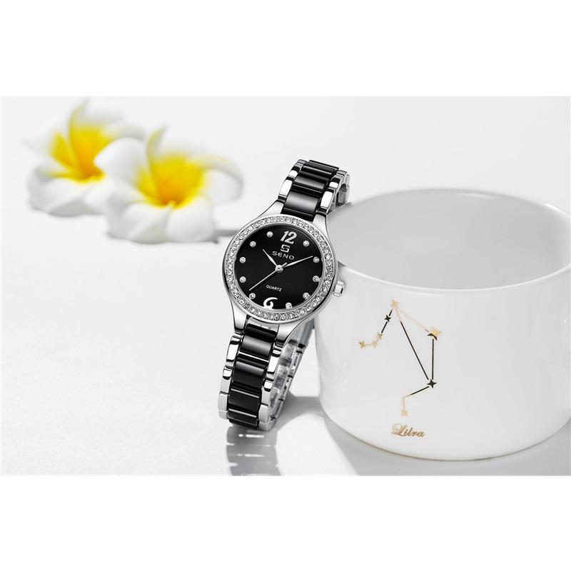 

Новые модные горячо продаваемые водонепроницаемые женские кварцевые часы с керамической плиткой